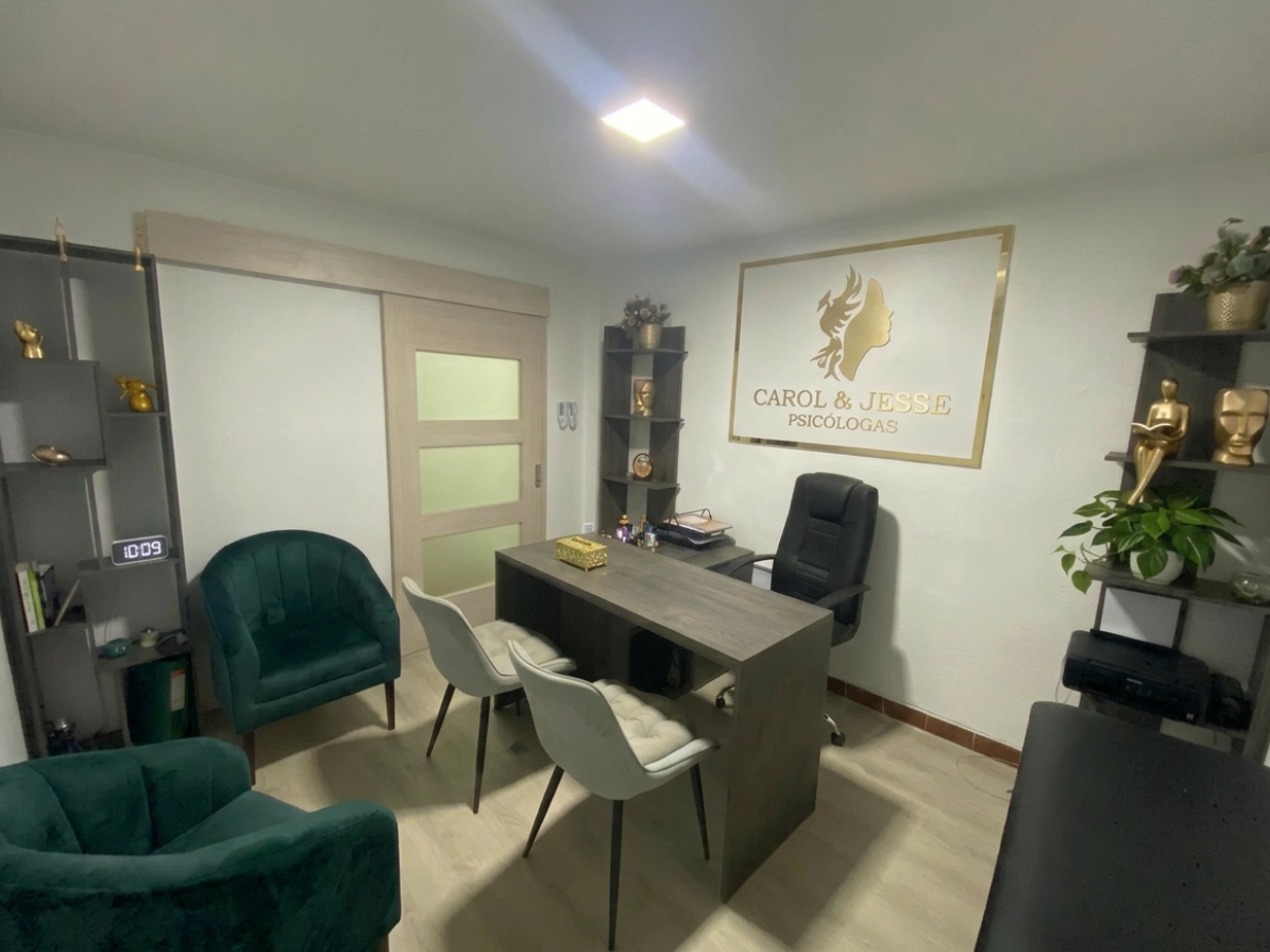 Sala de atención del consultorio de Carol & Jesse Psicólogas